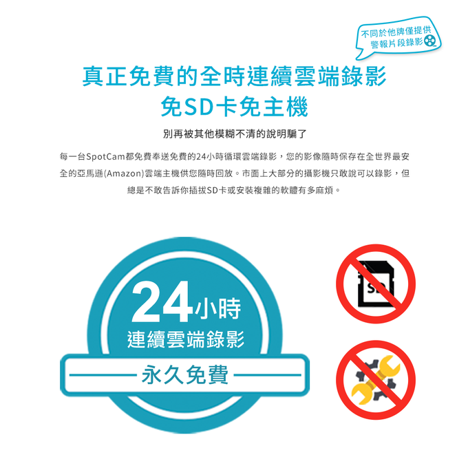 SpotCam - Eva 2 可擺頭無線雲端網路監控攝影機