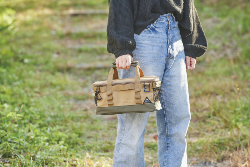 日本 Seto Craft - 露營風 方形保溫保冷提袋(附隔層*2)-黃 (S(29x12x14cm))-5L