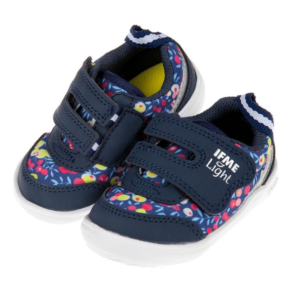 日本IFME - 日本IFME童趣印花深藍超輕量寶寶機能學步鞋