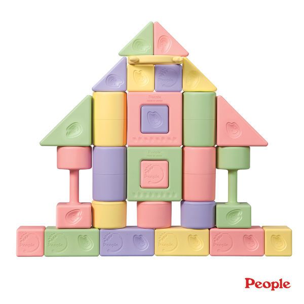 日本 People - 彩色米的積木組合(米製品玩具系列)