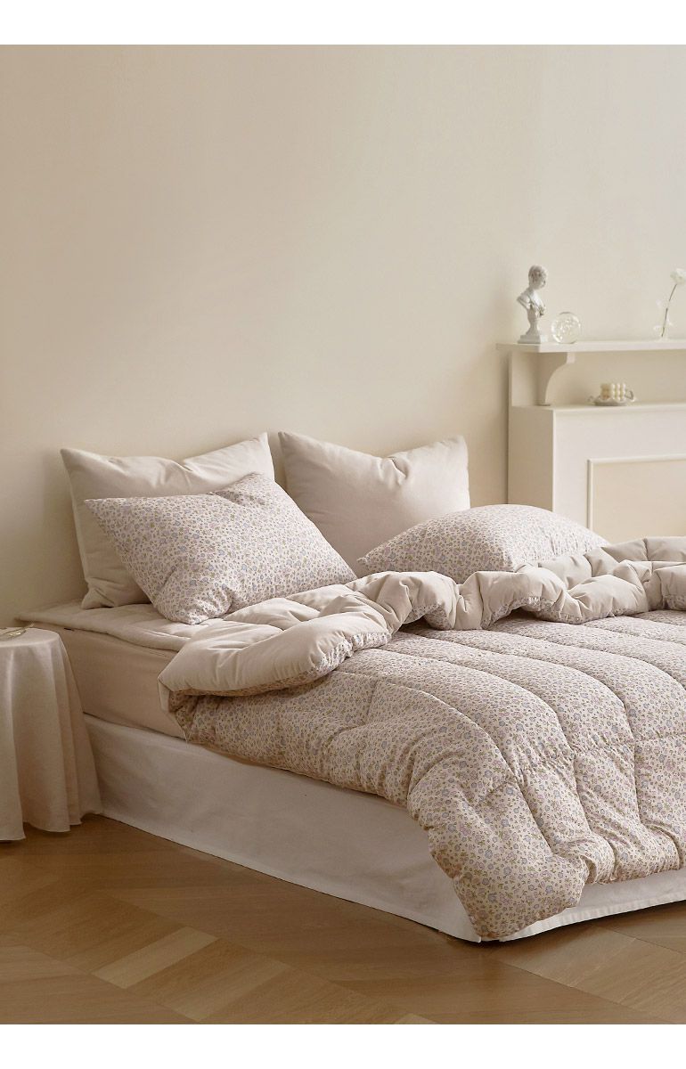 韓國 Maatila - 可水洗超細纖維桃皮感棉被(冬被)-紫莓果花園