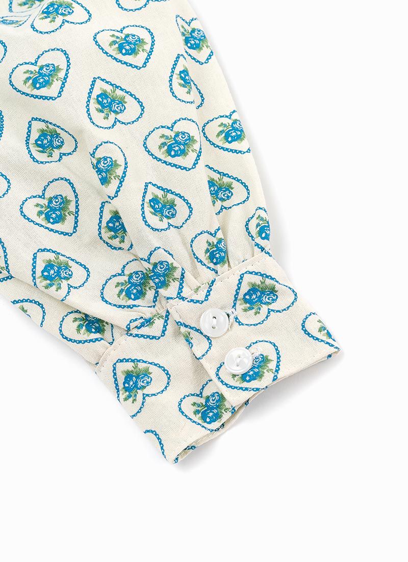 韓國 OZKIZ - (附包包)綠色愛心長袖高腰魚尾洋裝