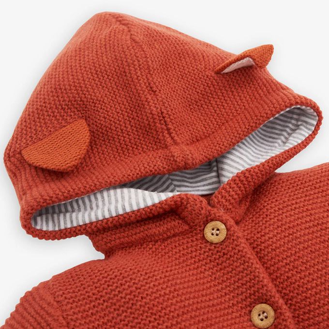 英國 JoJo Maman BeBe - 開襟羊毛衫-可愛小狐狸