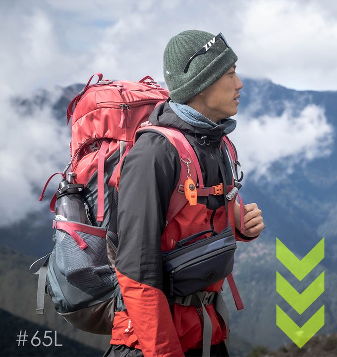 SHANER - 65L專業山人登山包 (藍色)