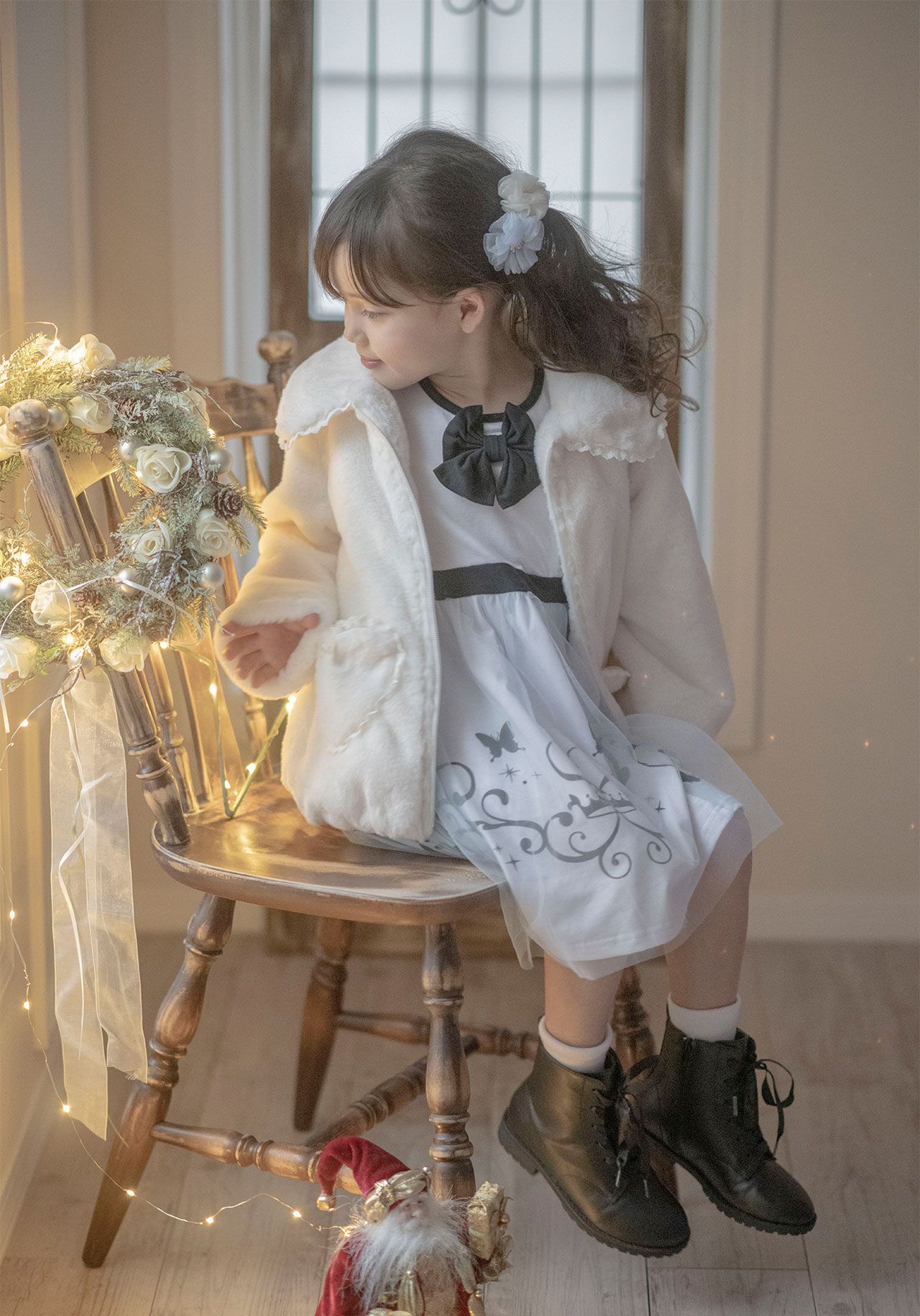 日本 Catherine Cottage - 童話公主薄紗拼接洋裝-水藍