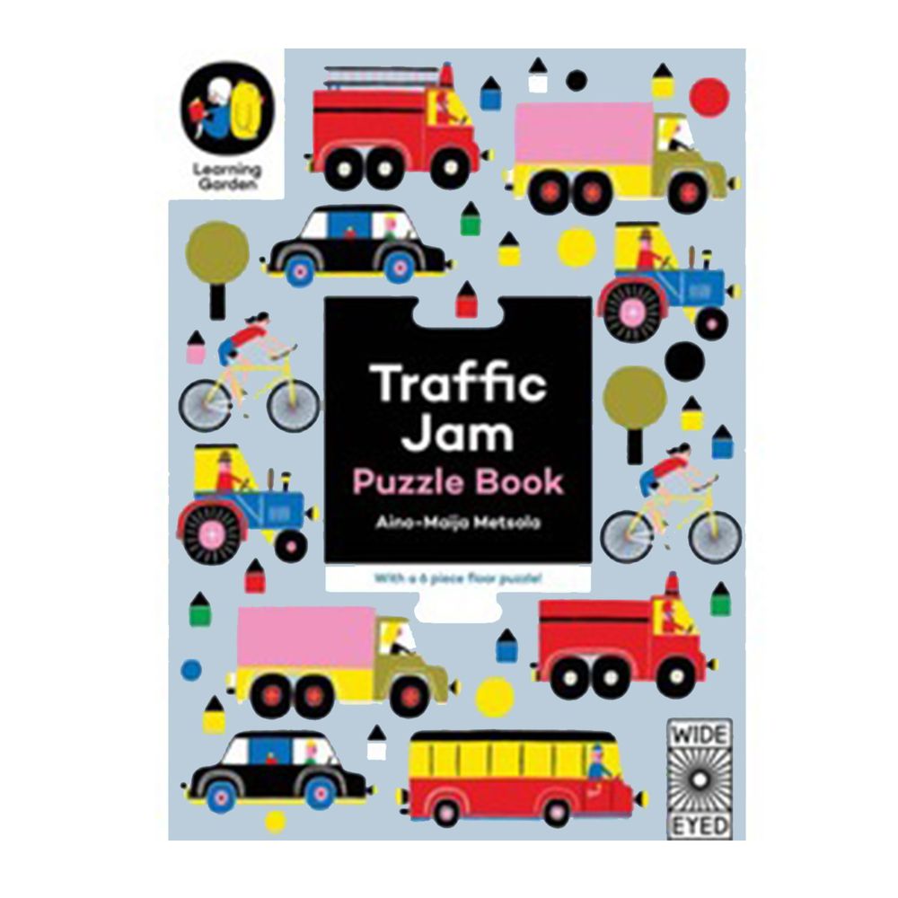 Kidschool - Traffic Jam: Puzzle Book - With a 6 Piece Floor Puzzle! 交通拼圖遊戲書 (6片)