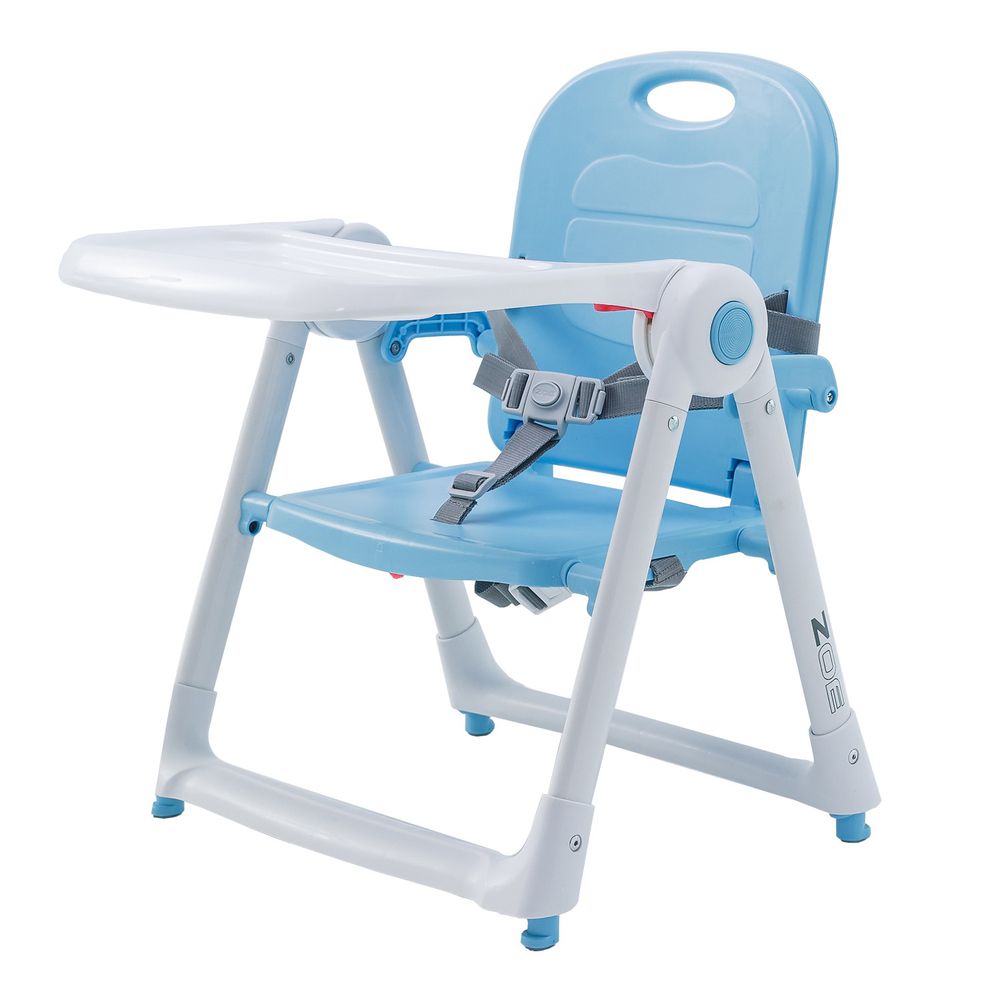 美國 ZOE - 可攜式折疊兒童餐椅-冰雪藍