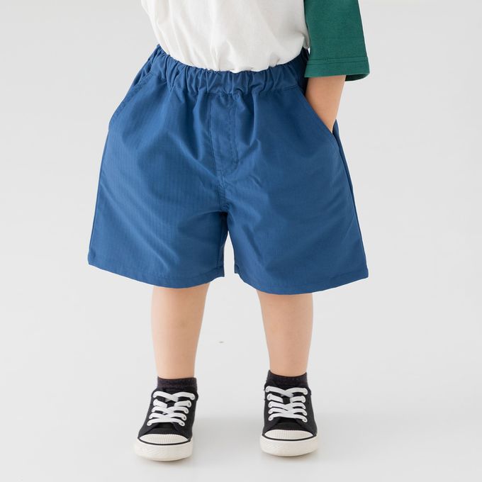 日本 Chil2 - 舒適耐穿簡約風休閒短褲-黑