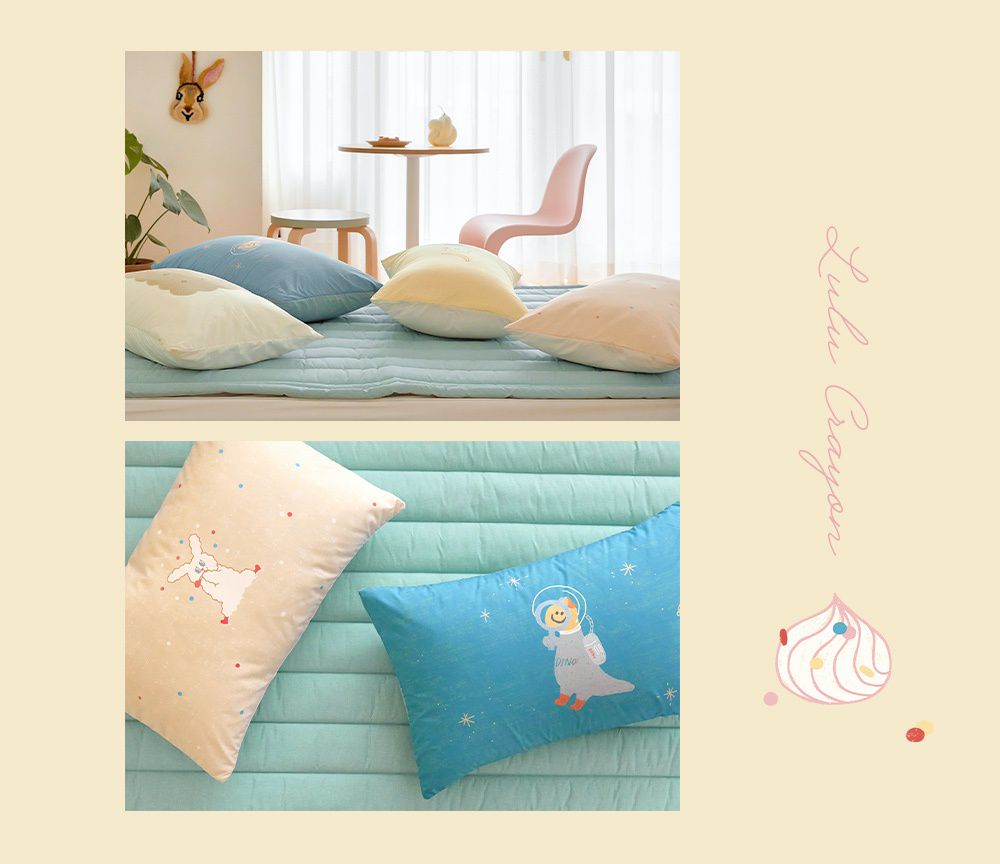 韓國 Maatila - M2全方位抗菌防蟎枕套-快樂恐龍園 (40X60cm)