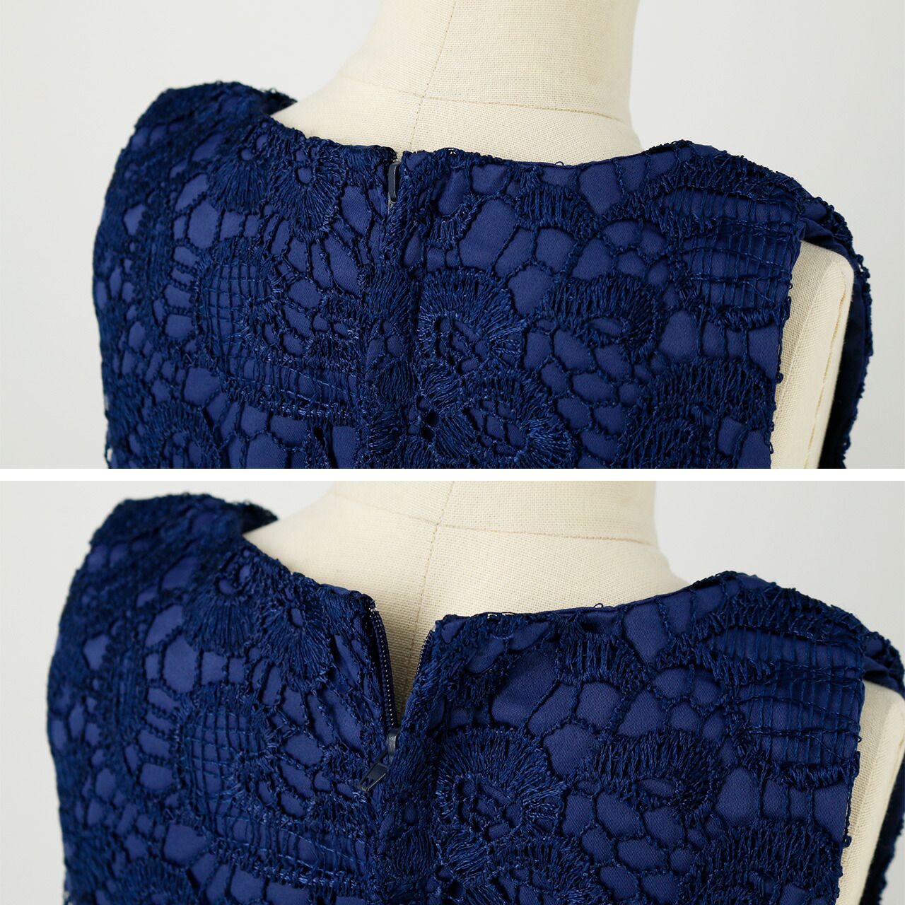 日本 Catherine Cottage - 腰帶蝴蝶結優雅蕾絲長洋裝/小禮服-紫羅蘭