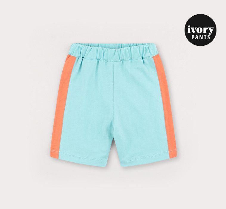 韓國 HEJMINI - 側邊拼接色套裝-檸檬黃