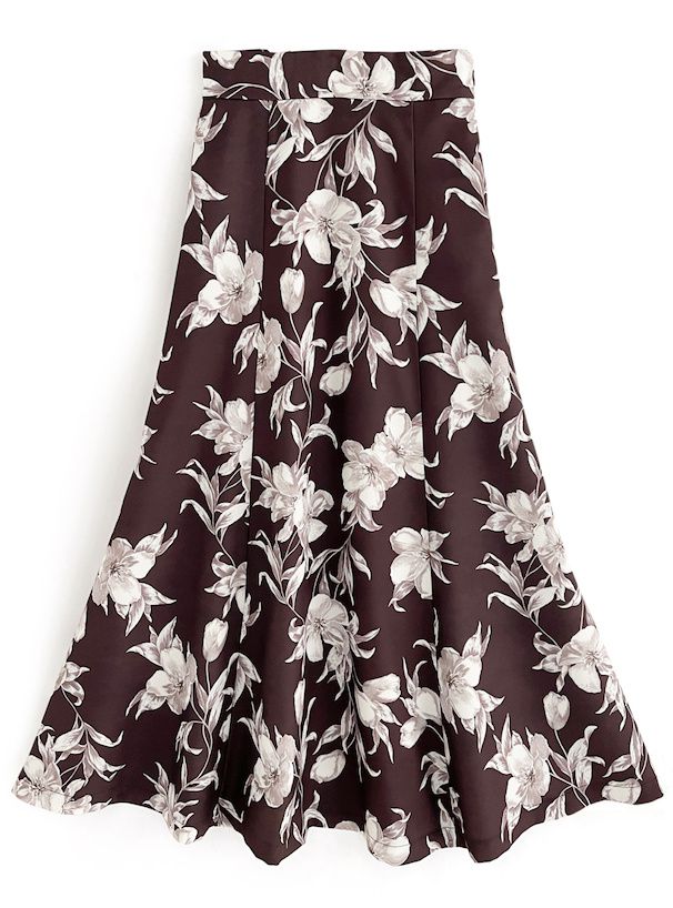 日本 GRL - 浪漫碎花修身長裙-春櫻粉