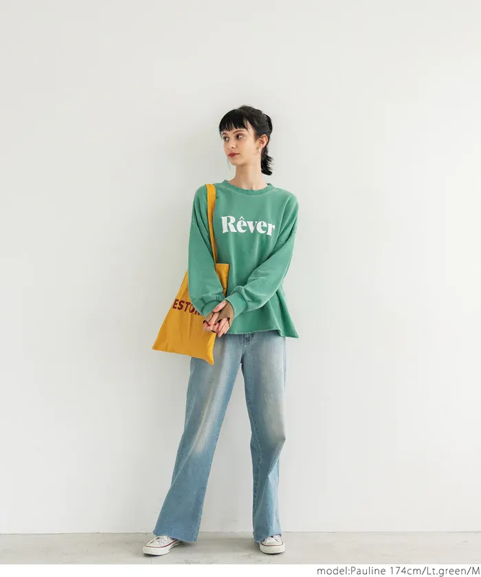 日本 COCA - 定番美式復古LOGO大學T-大人-肉桂棕