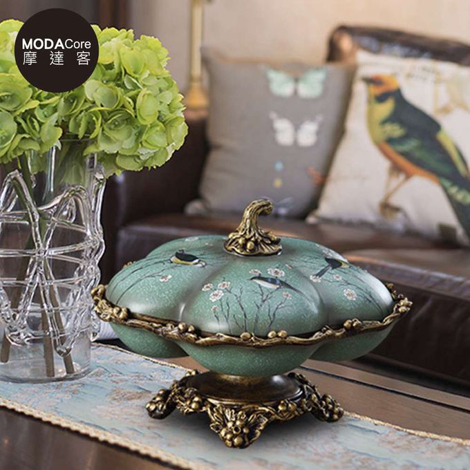 MODACore 摩達客 - ◉春節開運招財◉高級. 歐式復古比翼雙飛糖果盒擺飾