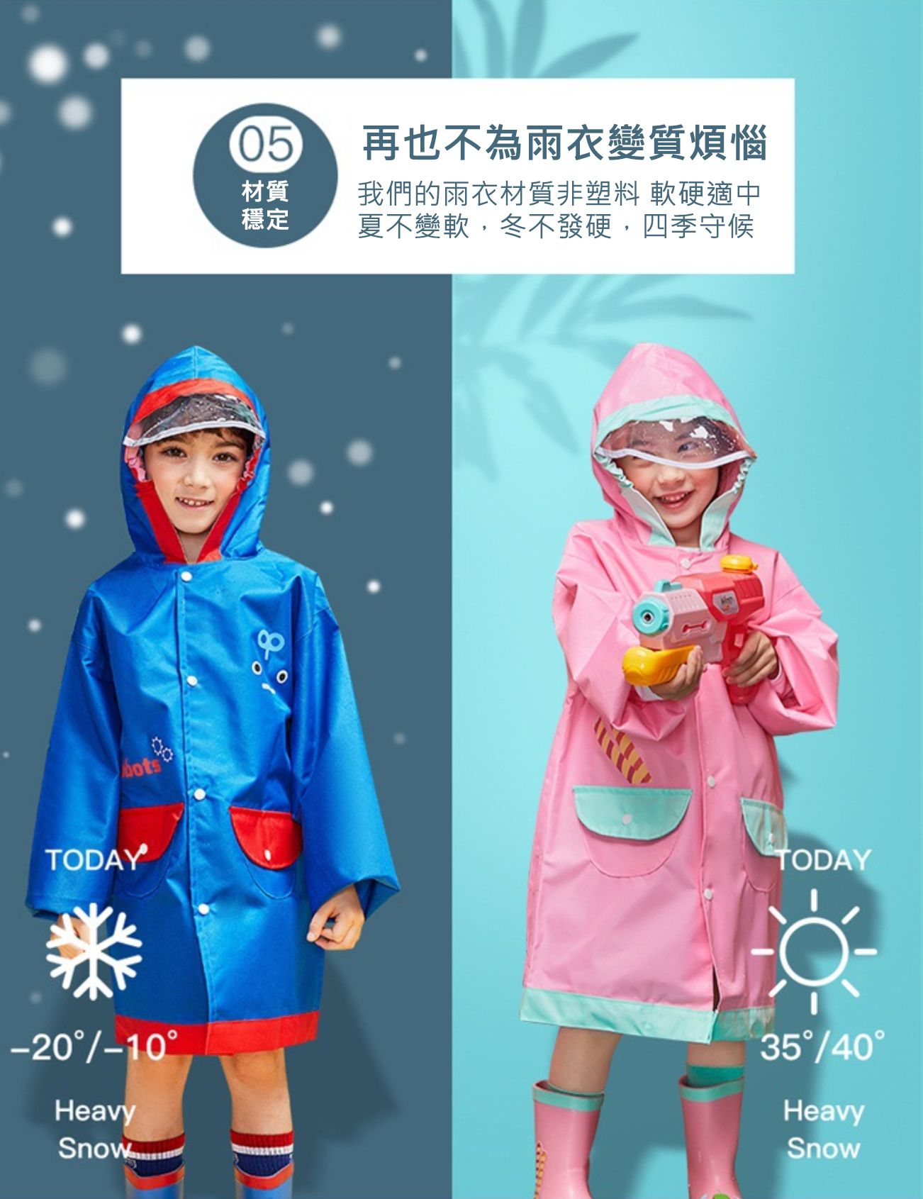 韓國lemonkid - 牛津布造型雨衣-黃色恐龍