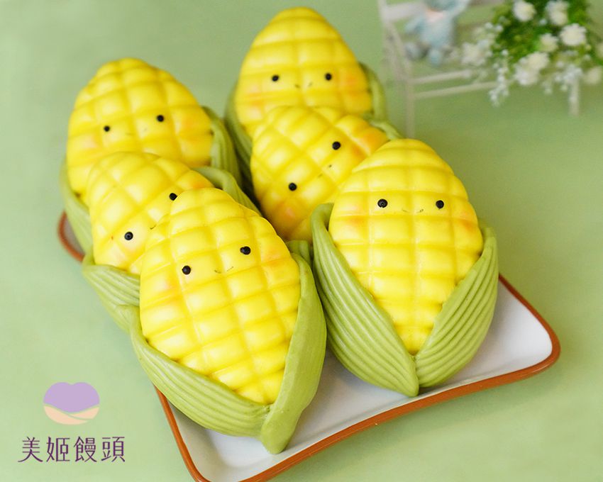 美姬饅頭 - 玉米寶寶鮮乳造型饅頭-40g