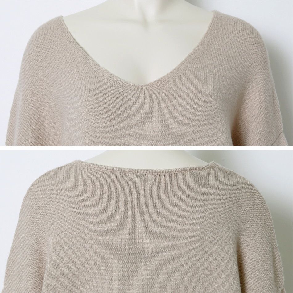 日本 Rejoule - 法式慵懶圓領針織毛衣-摩卡棕