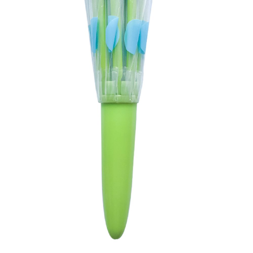 日本Caetla - Evereon可替換式環保輕量傘-水玉點點-藍綠