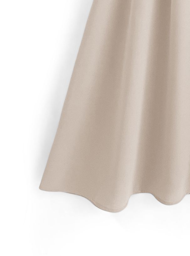 日本 GRL - 聯名款 英倫翻領收腰風衣洋裝-氣質杏