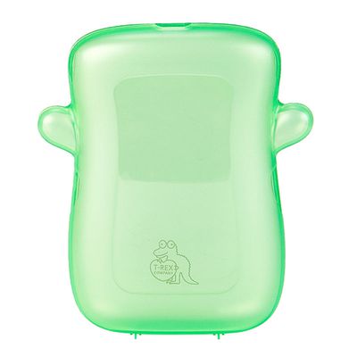akachan honpo - 果泥防擠壓盒-綠色 (W12.5×D3.5×H14)
