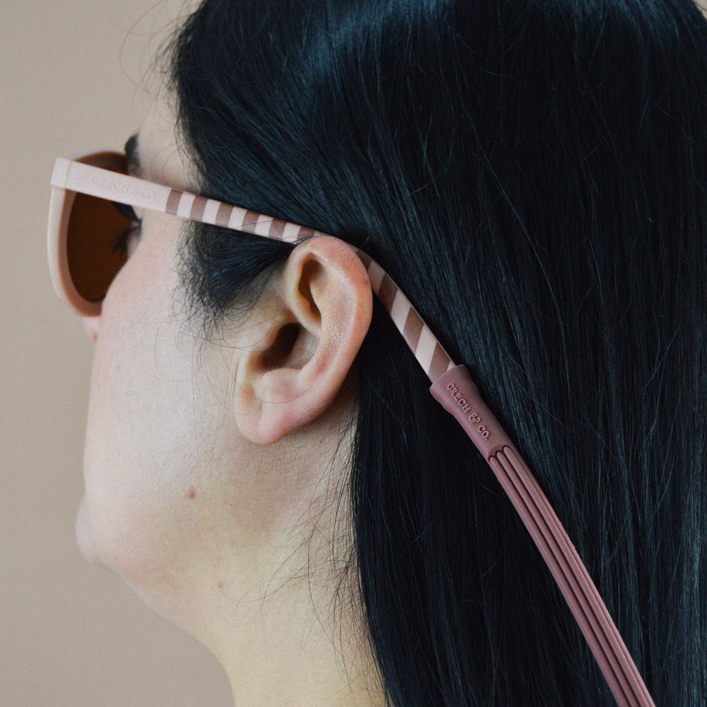 丹麥 GRECH & CO. - 矽膠眼鏡防落繩-藕荷紫 (0.7x44CM)