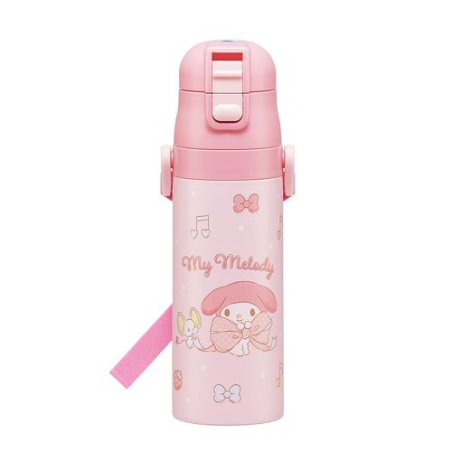 (兒童)不鏽鋼直飲保溫水壺-美樂蒂Ribbon-470ml