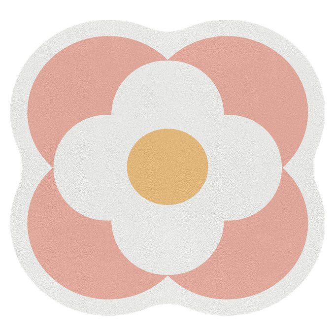 上田屋 - 小花 防霉抗菌好清洗廚房瀝水軟墊-淺鵝黃