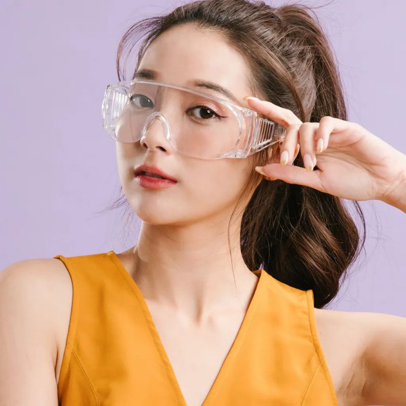 ALEGANT - MIT一體成形加大鏡片強化防霧防護眼鏡/安全/防護/全罩式/外掛/防風眼鏡/護眼首選