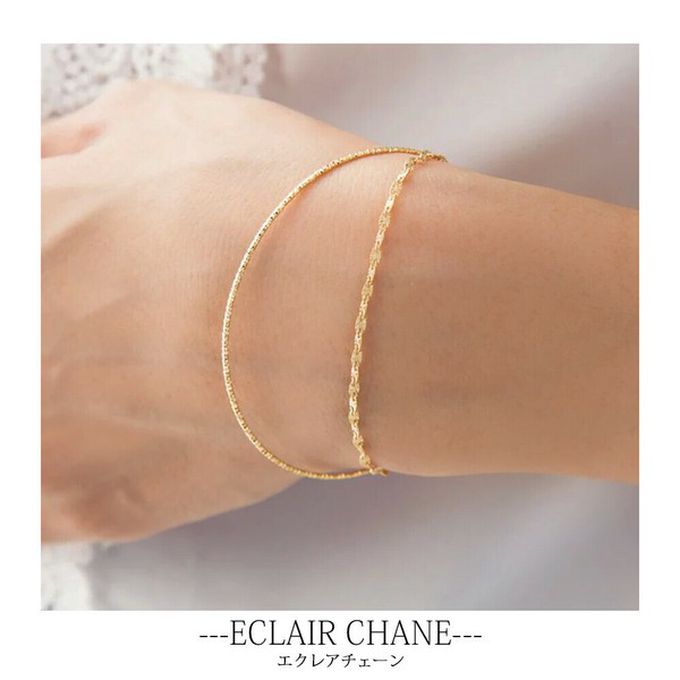 日本 Melody Accessory - 日本製 柔美細緻雙層手鏈-三顆珍珠-金