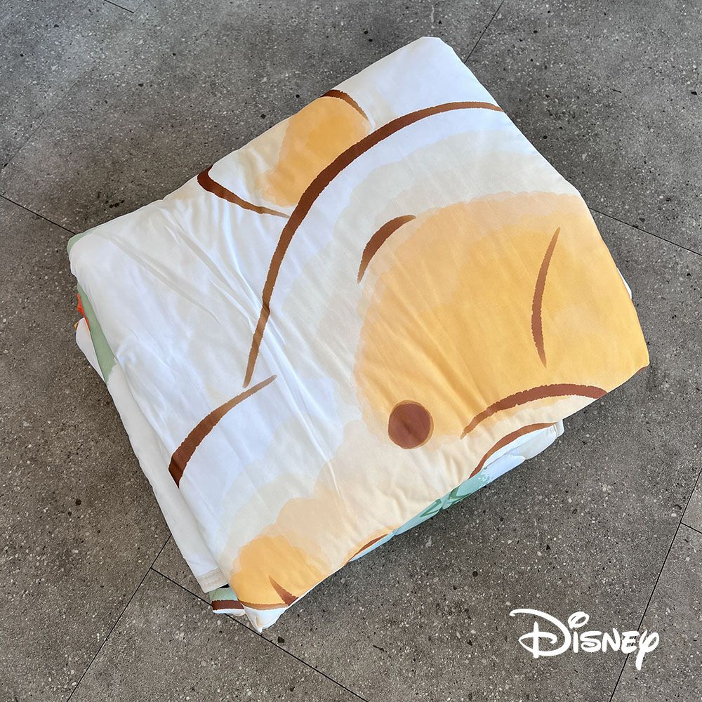 迪士尼Disney - 涼感兒童三合一睡墊-捧臉維尼winnie (枕頭+枕套*1/睡墊*1/被子*1)