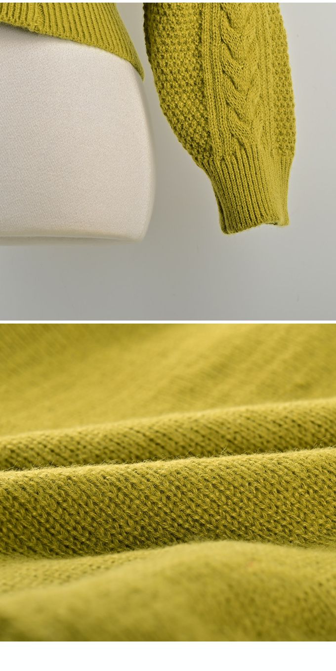 韓國 Urbantheroom - 經典麻花扣圍開襟針織衫-象牙色 (Free)