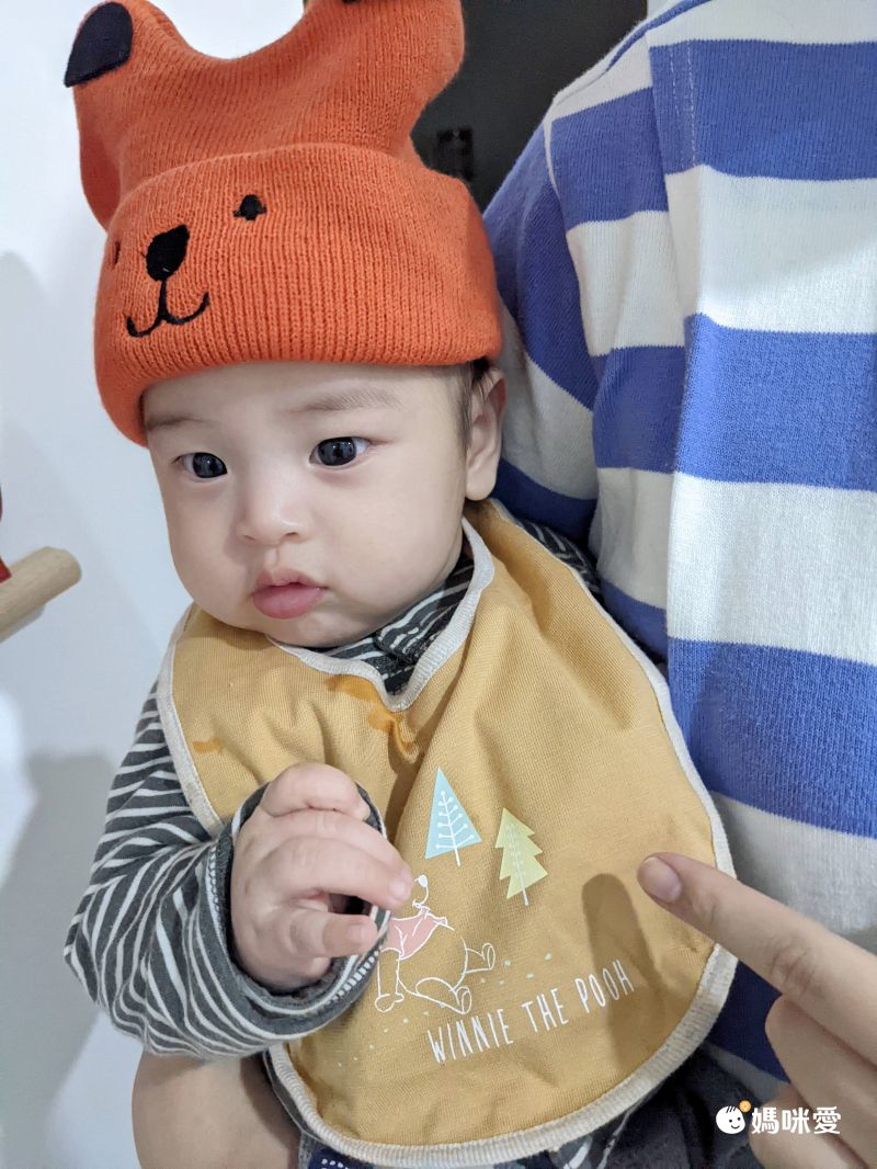 akachan honpo - 圍兜2件組-小飛象-白色 (70~80cm)-身高70~80cm體重9~11kg