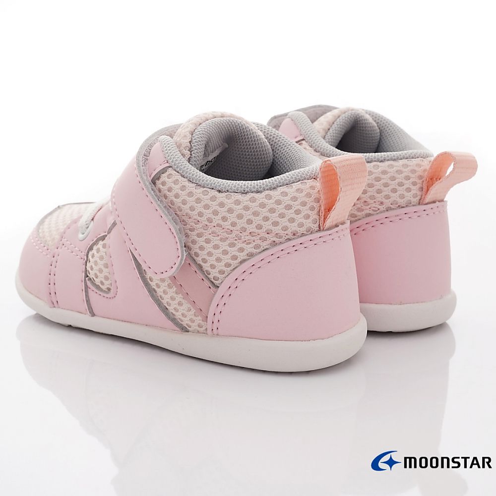 Moonstar日本月星 - 寶寶護踝學步款(寶寶段)-學步鞋-粉