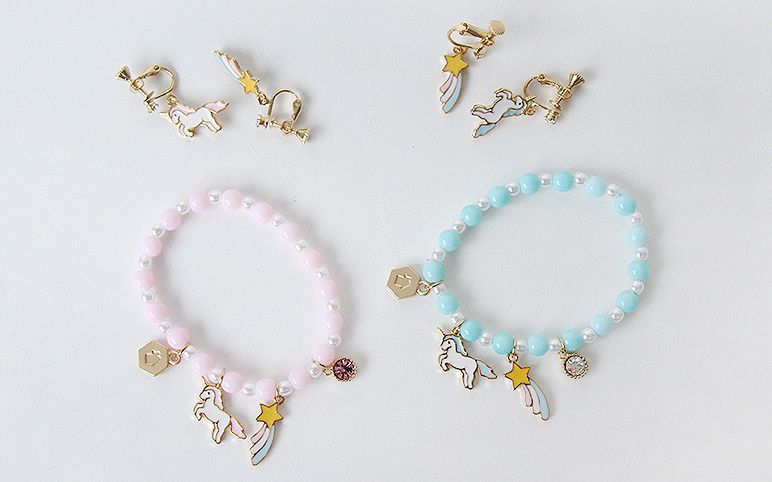 韓國 Babyblee - 童話耳夾-流星獨角獸-藍