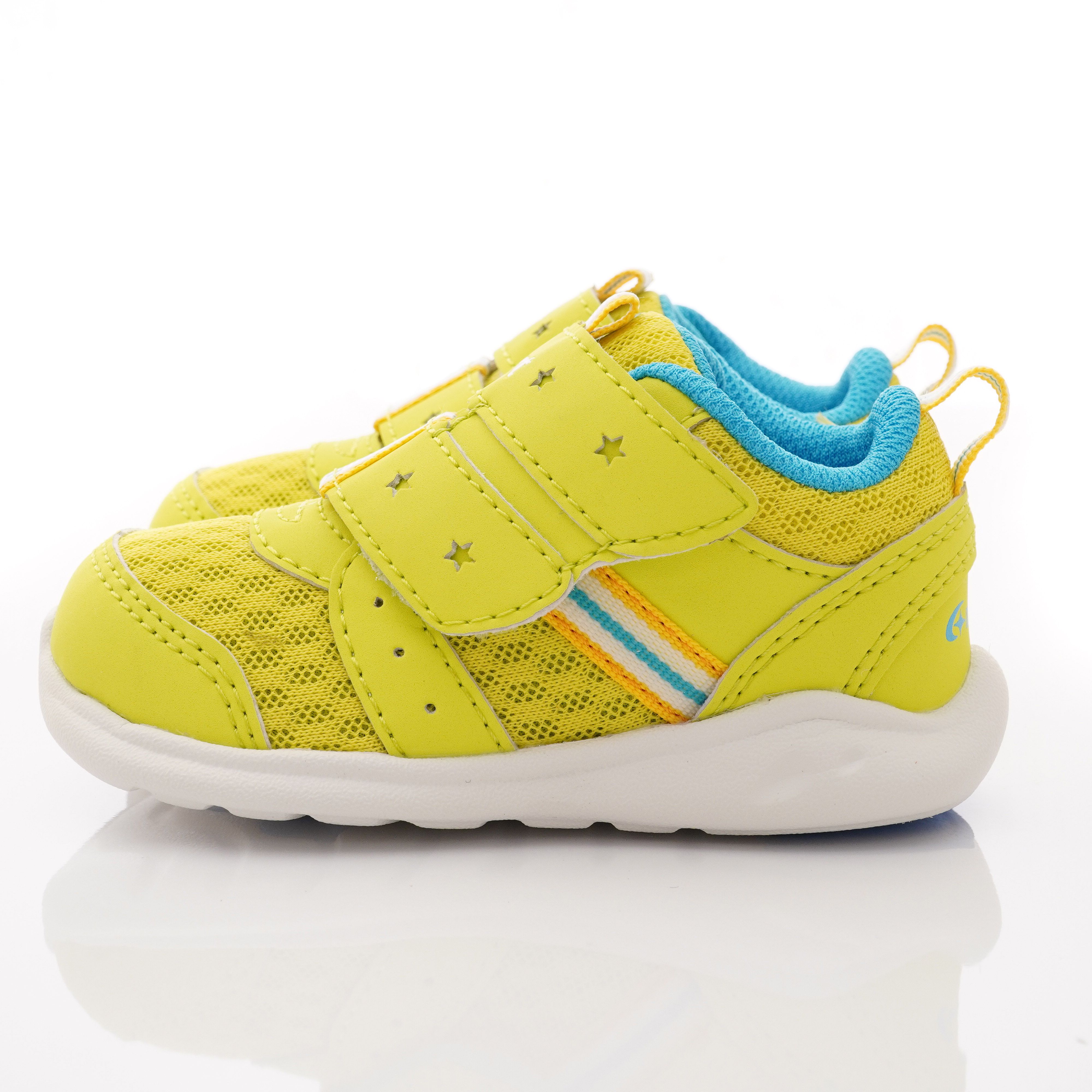 Moonstar日本月星 - 玩耍速乾可機洗學步鞋款(寶寶段)-黃綠色