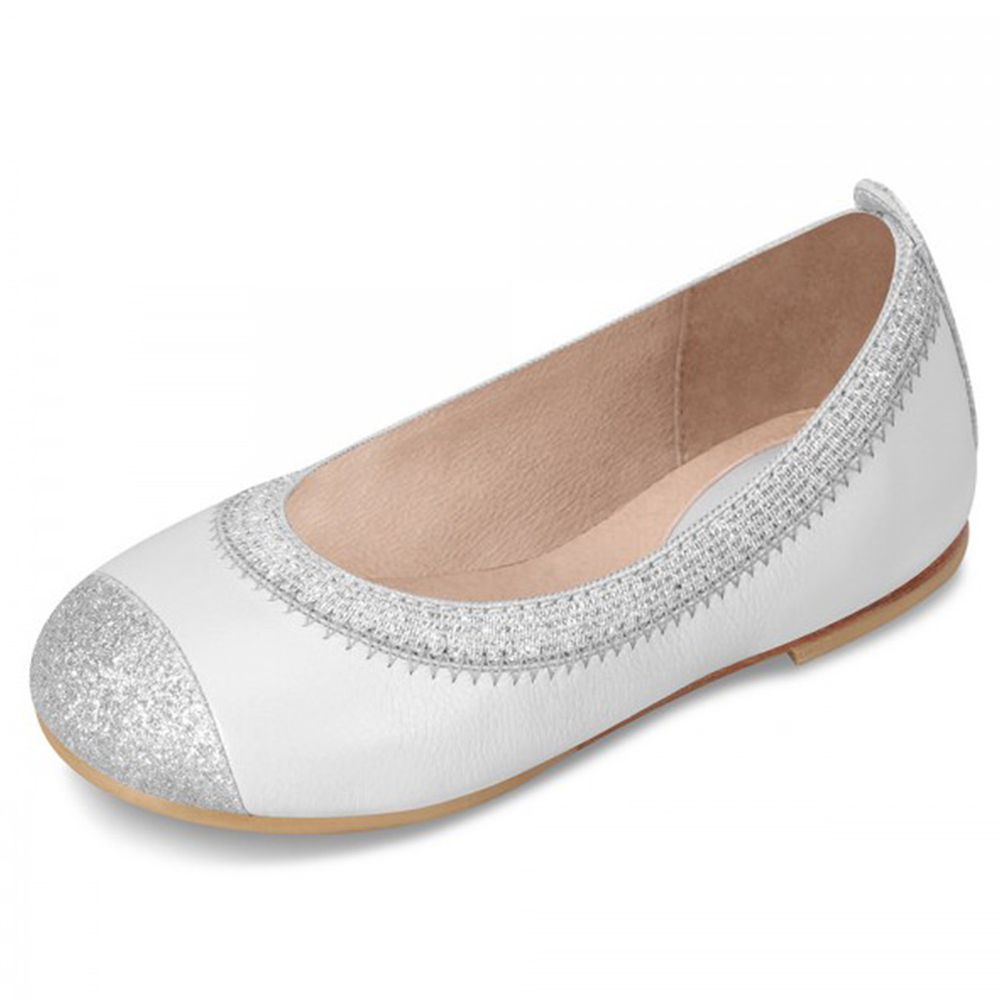 澳洲 Bloch - 銀邊芭蕾舞鞋(小童)-BT410P_WHT (EU23 (15cm))