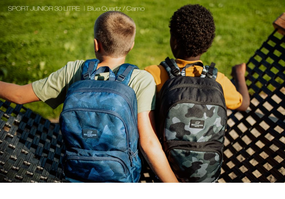 Beckmann - Sport Junior 護脊書包 30L-灰迷彩2.0