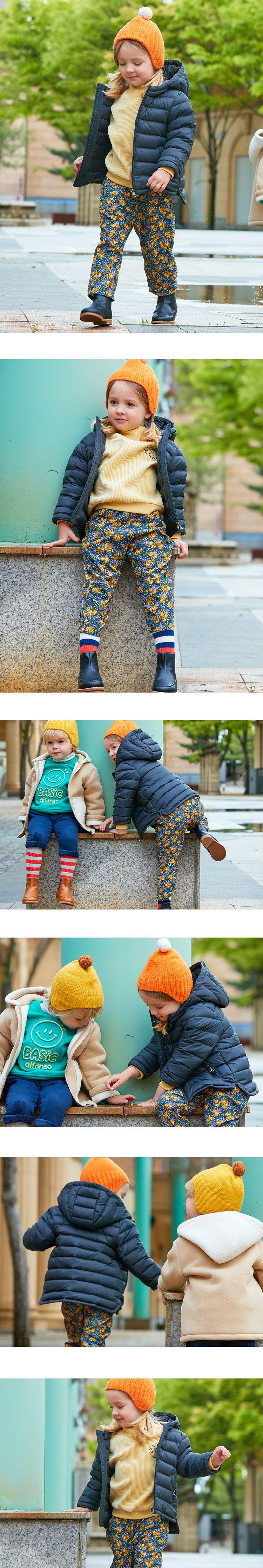 韓國 alfonso - 80/20輕量羽絨外套-黑藍