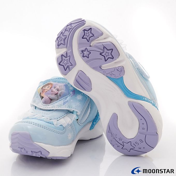 Moonstar日本月星 - 月星冰雪聯名電燈機能童鞋-DNC13109藍(中小童段)-機能運動鞋-藍