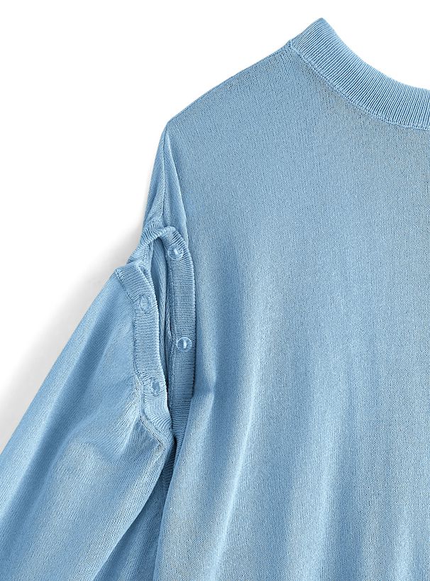 日本 GRL - 2WAY嫘縈混泡泡袖薄外套-奶油黃 (F)