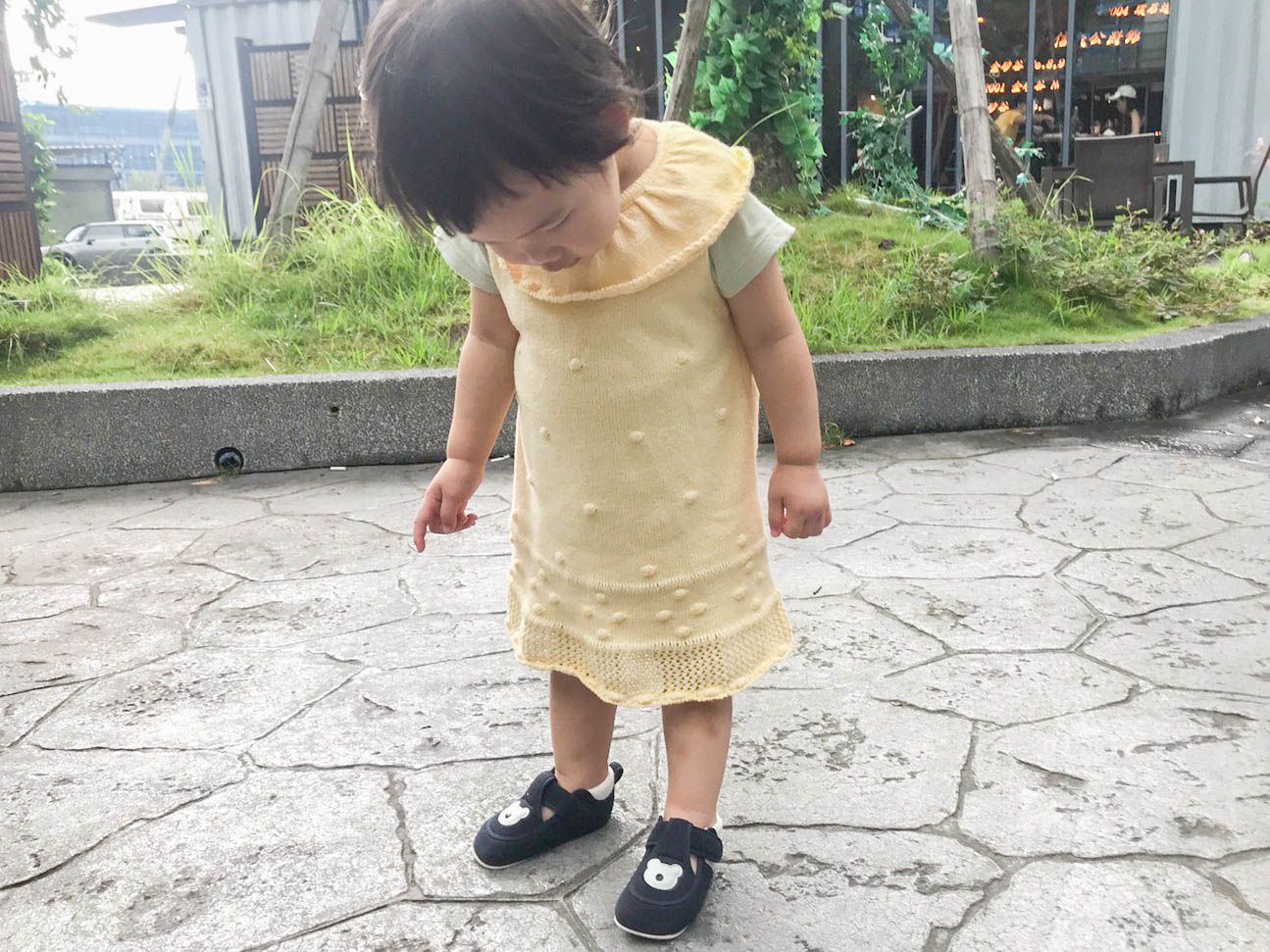 akachan honpo - 學步鞋-格紋-粉紅色