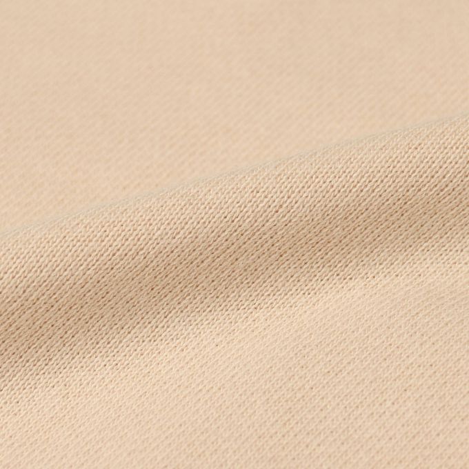 akachan honpo - 長袖鋪棉休閒上衣-拼接-淺卡其色