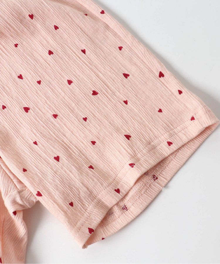 日本 apres les cours - 楊柳天竺棉夢幻感成套短袖家居服-小花-象牙白