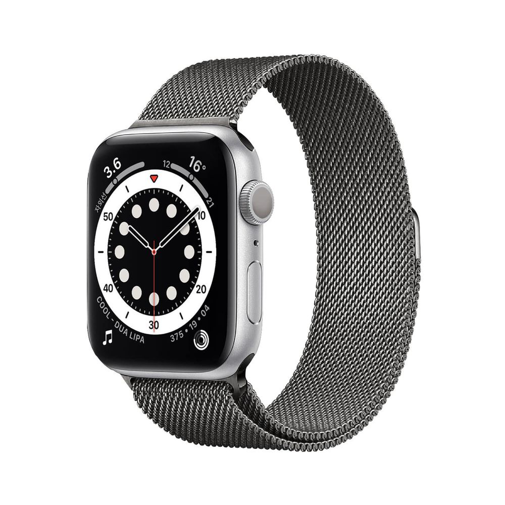 Apple Watch 米蘭金屬磁吸式錶帶-太空灰