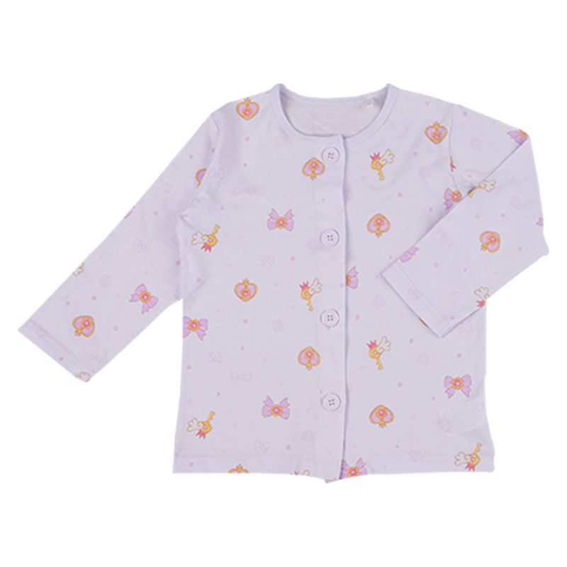 akachan honpo - 女短袖+長袖家居服-紫色