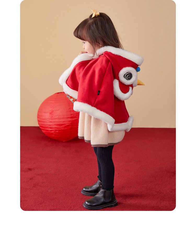 立體老虎頭斗篷