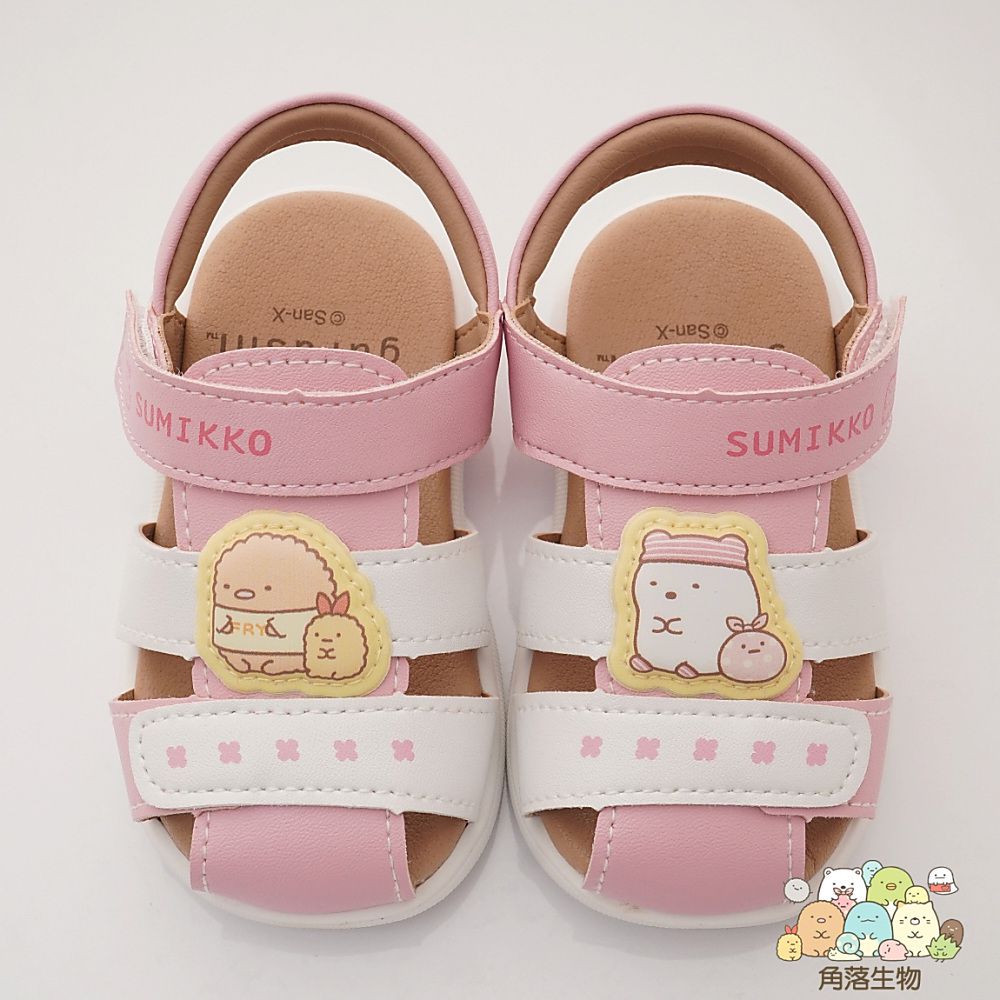 角落生物 - 台灣製角落小夥伴寶寶涼鞋(寶寶段)-白粉