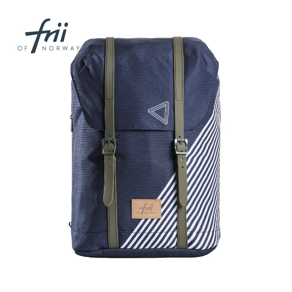 挪威Frii - Retro書包30L-斜紋藍'22