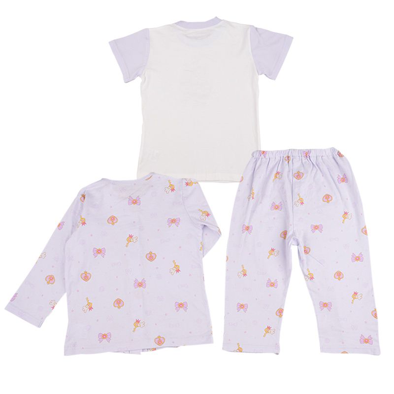 akachan honpo - 女短袖+長袖家居服-紫色