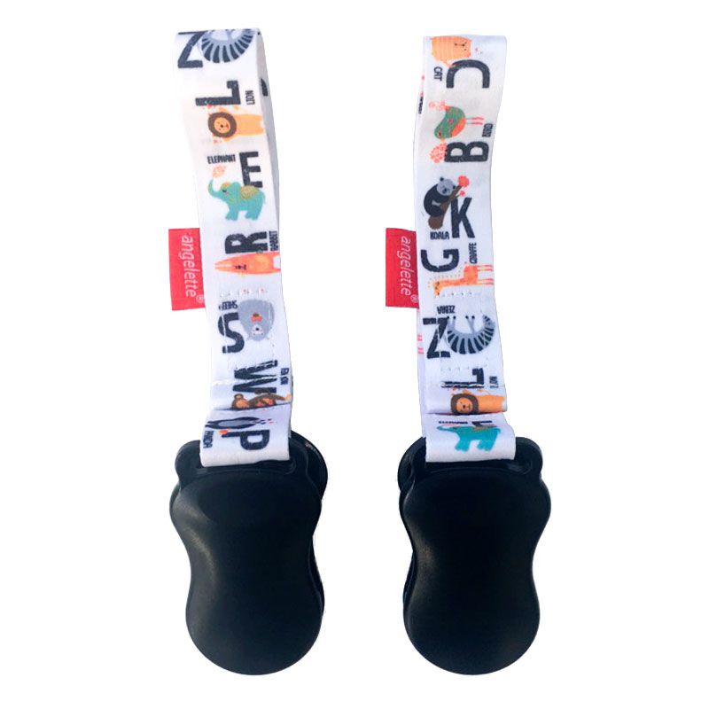 akachan honpo - angelette嬰兒車用毛毯夾-動物-白色